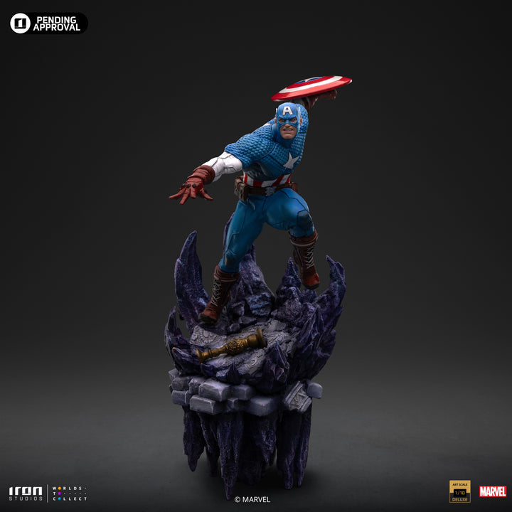 Iron Studios The Infinity Gauntlet Battle Diorama Series Captain America Deluxe 1/10 Art Scale Limited Edition Statue