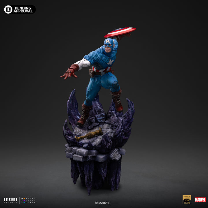 Iron Studios The Infinity Gauntlet Battle Diorama Series Captain America Deluxe 1/10 Art Scale Limited Edition Statue