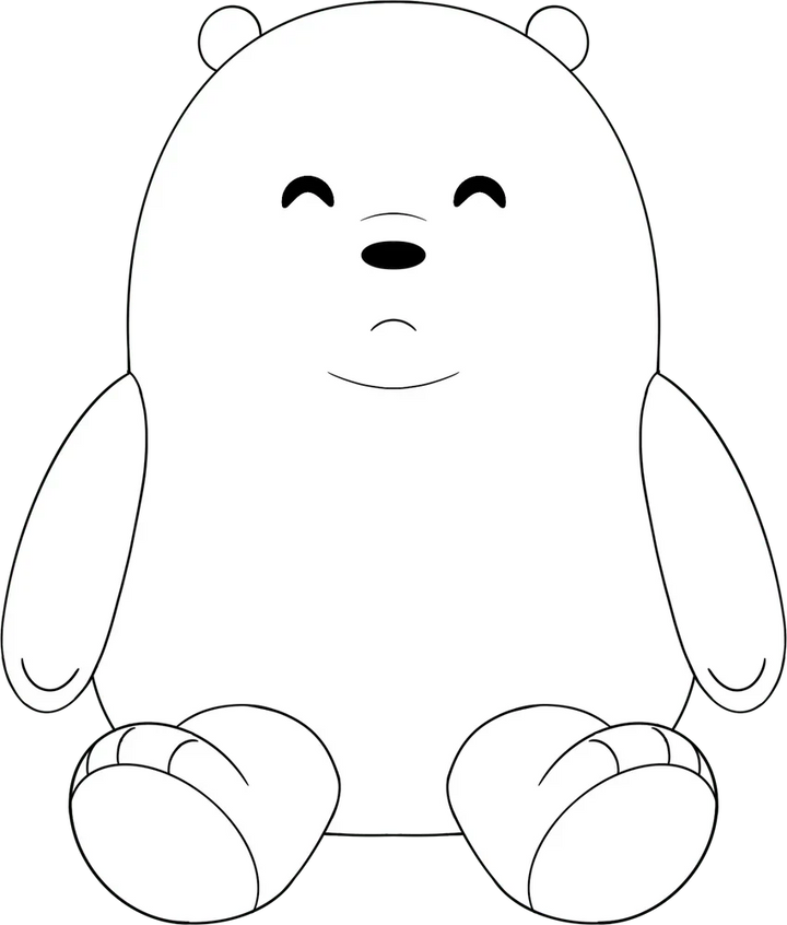 Youtooz Ice Bear We Bare Bears Plush 9 Inch