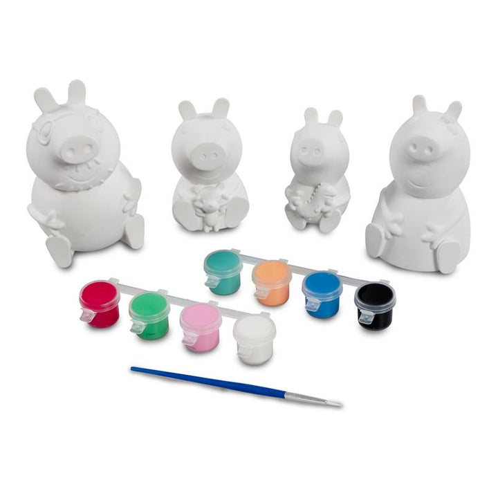 Peppa Pig Paint-Up Plaster Figures Set