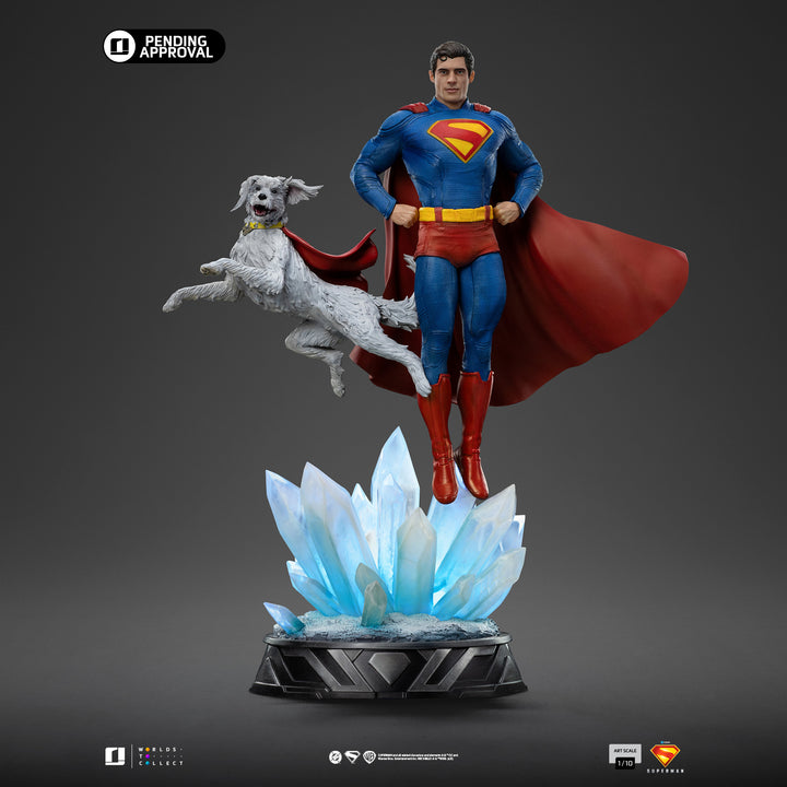 Iron Studios Superman (2025) Superman & Krypto 1/10 Art Scale Statue