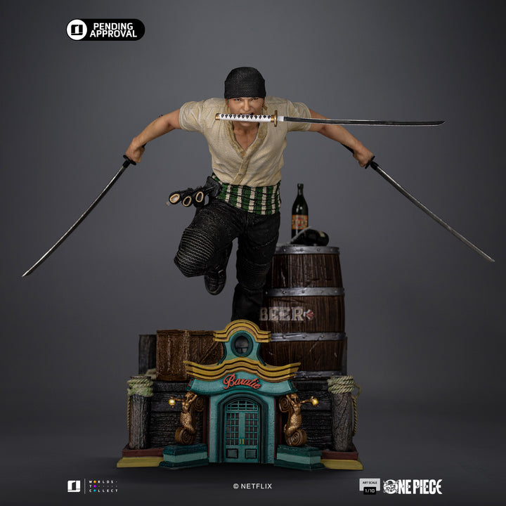 Iron Studios One Piece (Netflix) Roronoa Zoro 1/10 Art Scale Limited Edition Statue