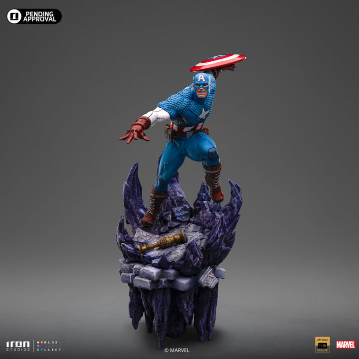 Iron Studios The Infinity Gauntlet Battle Diorama Series Captain America Deluxe 1/10 Art Scale Limited Edition Statue