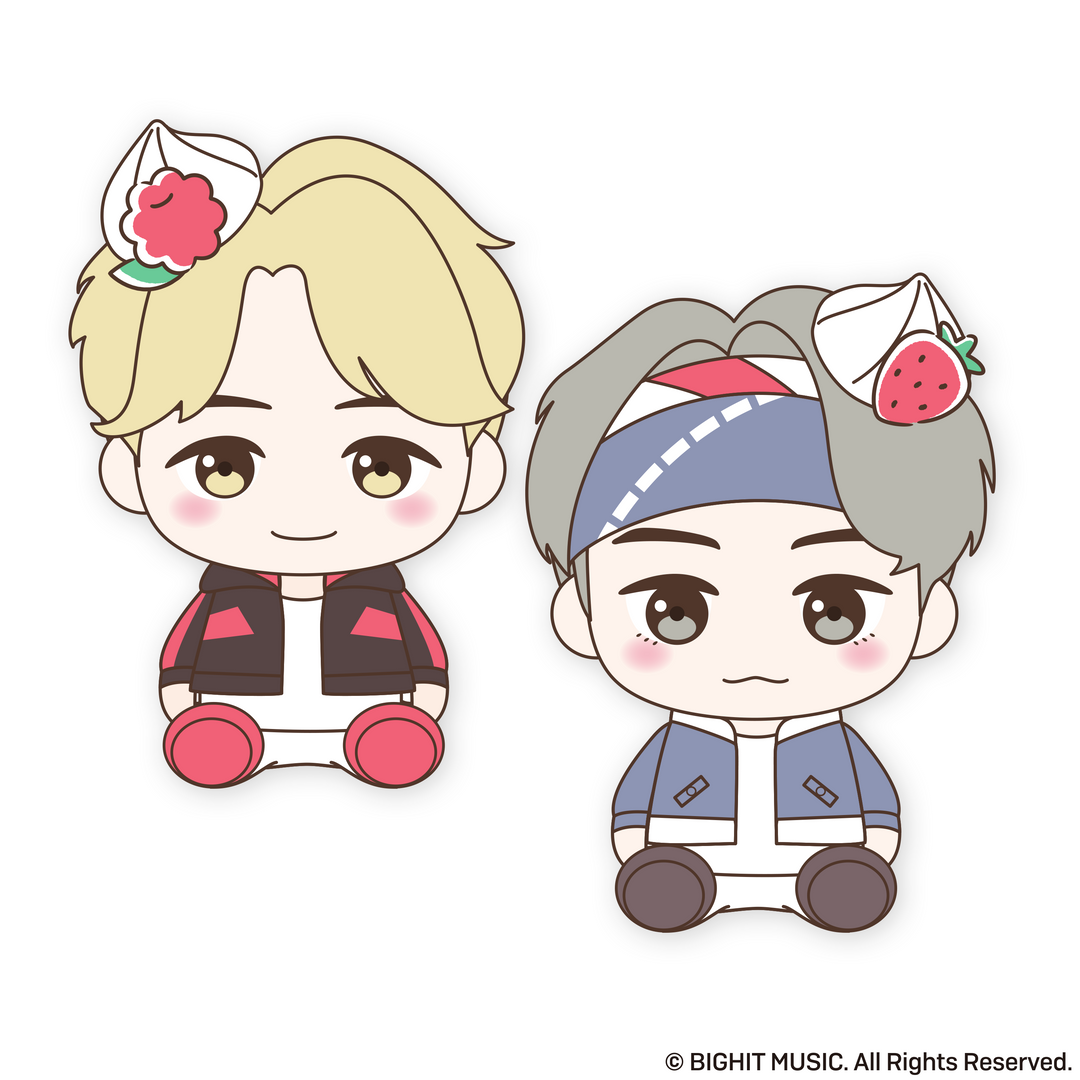 TinyTAN Jin & V BTS Sweet Time Osuwari Plush Dolls