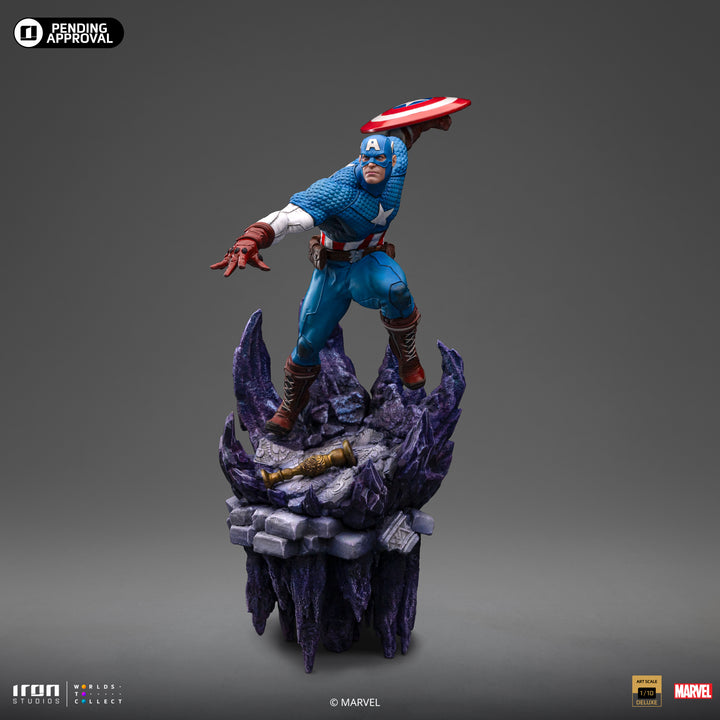Iron Studios The Infinity Gauntlet Battle Diorama Series Captain America Deluxe 1/10 Art Scale Limited Edition Statue