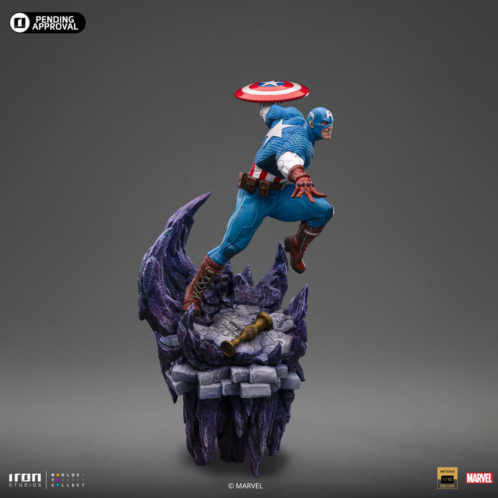 Iron Studios The Infinity Gauntlet Battle Diorama Series Captain America Deluxe 1/10 Art Scale Limited Edition Statue