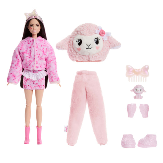 Barbie Cutie Reveal Doll: Sweet Bows Pink Lamb - Image