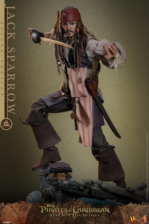 Hot Toys Pirates of the Caribbean Dead Men Tell No Tales Captain Jack Sparrow (Deluxe Version) 1/6th Scale Figure
