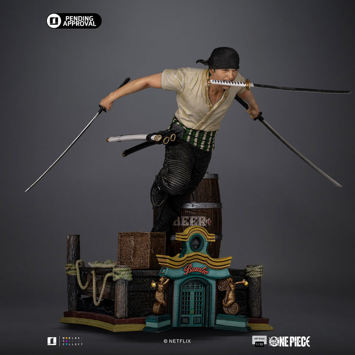 Iron Studios One Piece (Netflix) Roronoa Zoro 1/10 Art Scale Limited Edition Statue