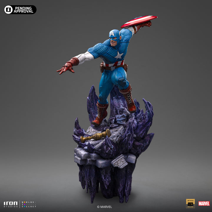 Iron Studios The Infinity Gauntlet Battle Diorama Series Captain America Deluxe 1/10 Art Scale Limited Edition Statue