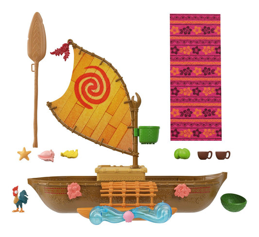 Disney Moana Floating Ocean Voyager Canoe Playset - Image