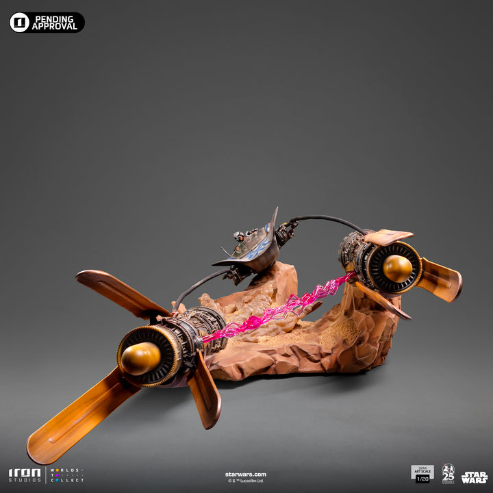 Iron Studios Star Wars: The Phantom Menace Anakin's Podracer 1/20 Demi Art Scale Limited Edition Statue