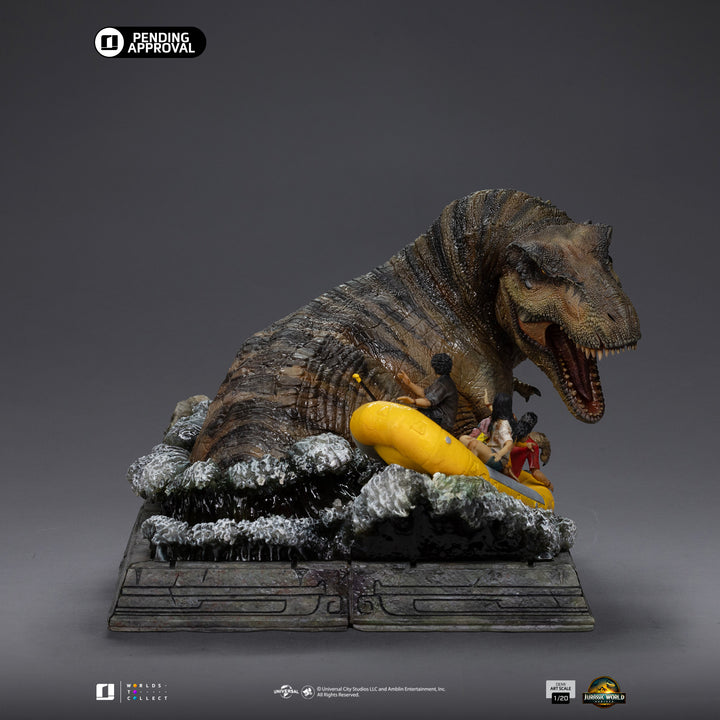 Iron Studios Jurassic World Rebirth T-Rex River Attack 1/20 Scale Art Scale Statue