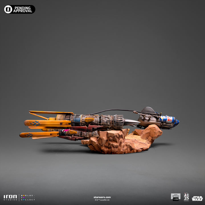 Iron Studios Star Wars: The Phantom Menace Anakin's Podracer 1/20 Demi Art Scale Limited Edition Statue