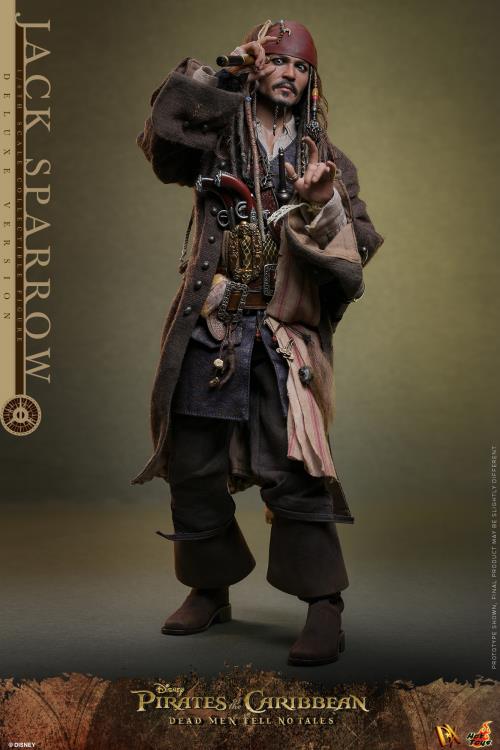 Hot Toys Pirates of the Caribbean Dead Men Tell No Tales Captain Jack Sparrow (Deluxe Version) 1/6th Scale Figure