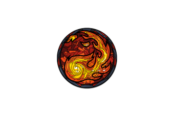 Pinfinity Stained Glass Mountain Magic The Gathering AR Pin
