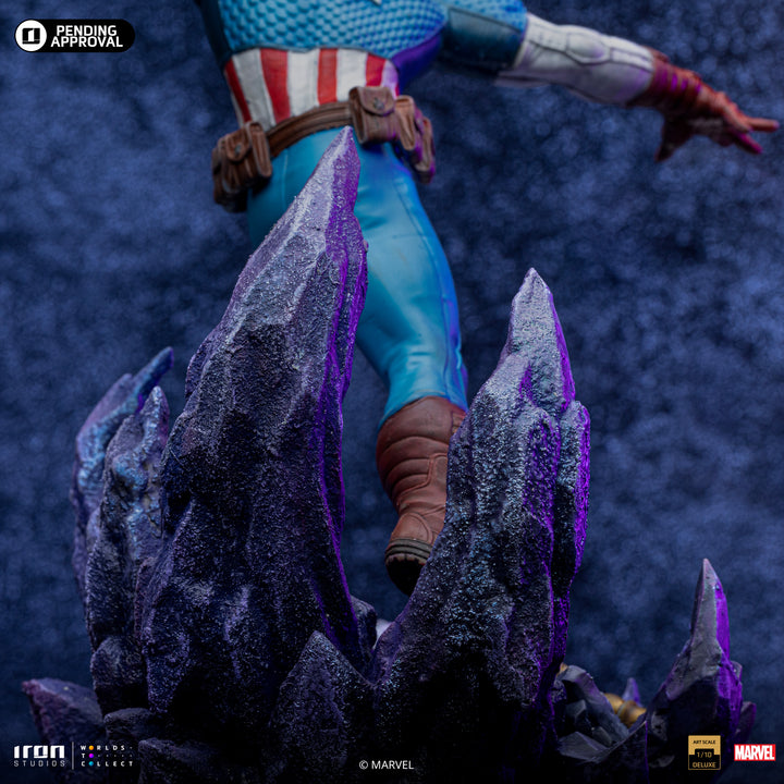 Iron Studios The Infinity Gauntlet Battle Diorama Series Captain America Deluxe 1/10 Art Scale Limited Edition Statue