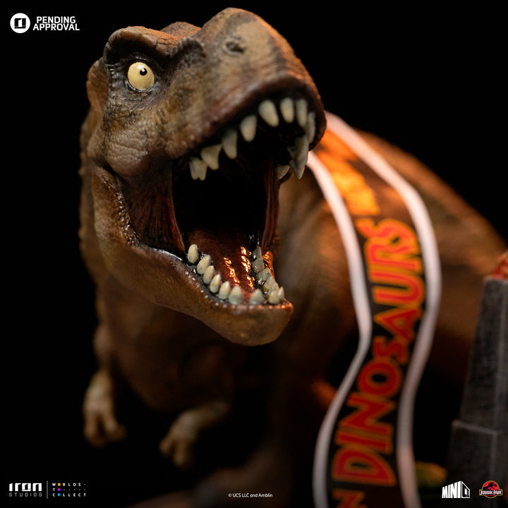 Iron Studios Jurassic Park MiniCo 30th Anniversary Deluxe T-Rex Figure : Release Date ETA AUGUST