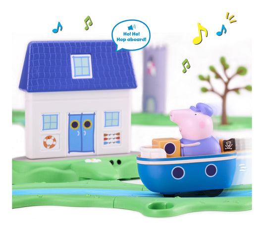 Peppa Pig Whizz Around Bobbing Along Boat Set - Image