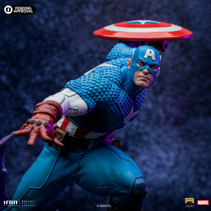 Iron Studios The Infinity Gauntlet Battle Diorama Series Captain America Deluxe 1/10 Art Scale Limited Edition Statue