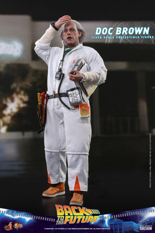 Hot Toys Back To The Future Doc Brown 1/6th Scale Movie Masterpiece Figure