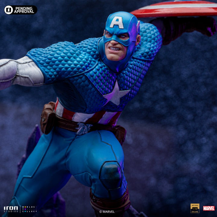 Iron Studios The Infinity Gauntlet Battle Diorama Series Captain America Deluxe 1/10 Art Scale Limited Edition Statue