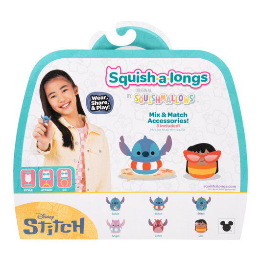 Squishalongs - 6 Fig.Pack (Stitch Style 1) W1, display view