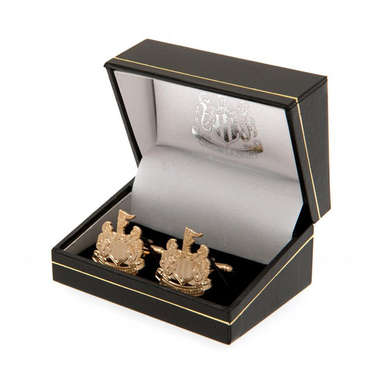 Newcastle United FC Gold Plated Cufflinks, alternate view