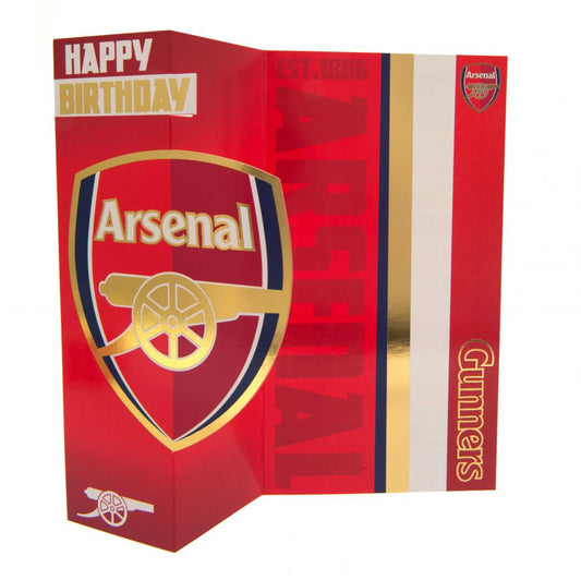Arsenal FC Gunners Birthday Card, alternate view