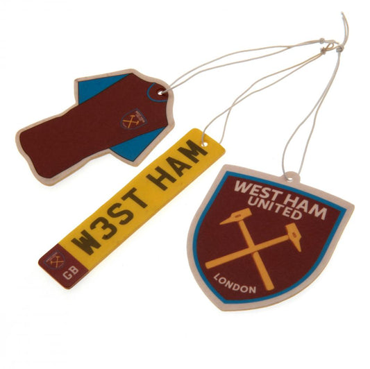 West Ham United FC 3pk Air Freshener, alternate view