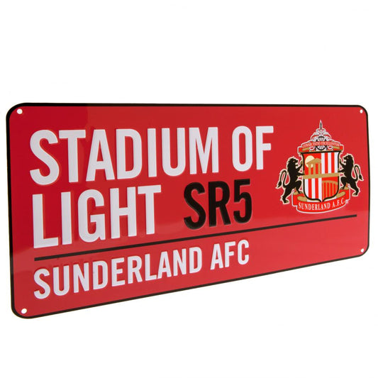 Sunderland AFC Colour Street Sign, alternate view
