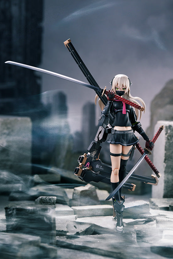 PLAMAX Ichi Heavily Armed High School Girls Plastic Model Kit