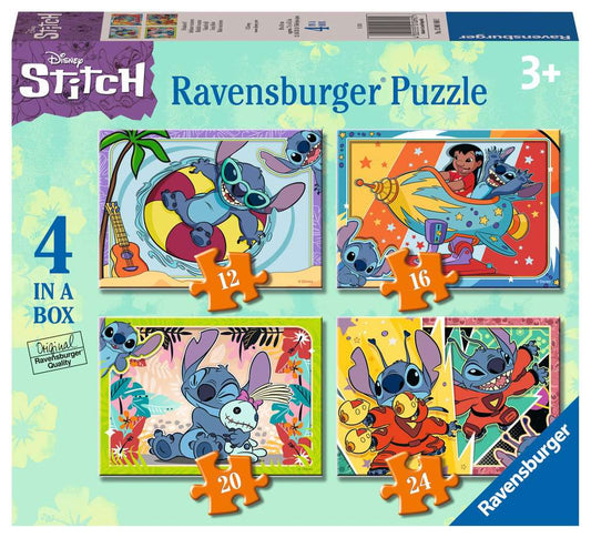 Disney Stitch 4 in a Box Jigsaw Puzzle