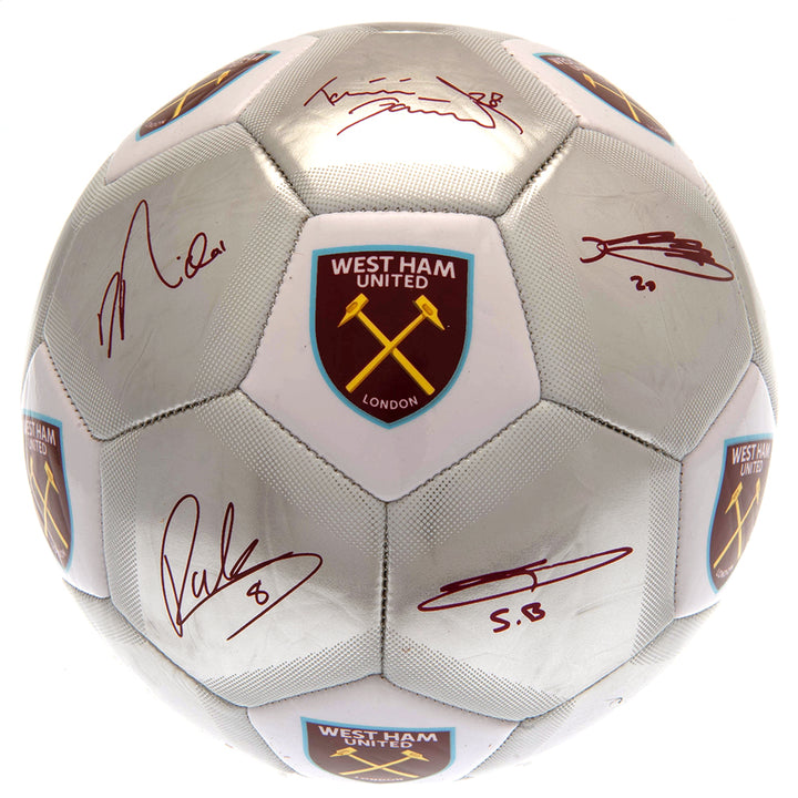 Official West Ham United Signature Silver Football