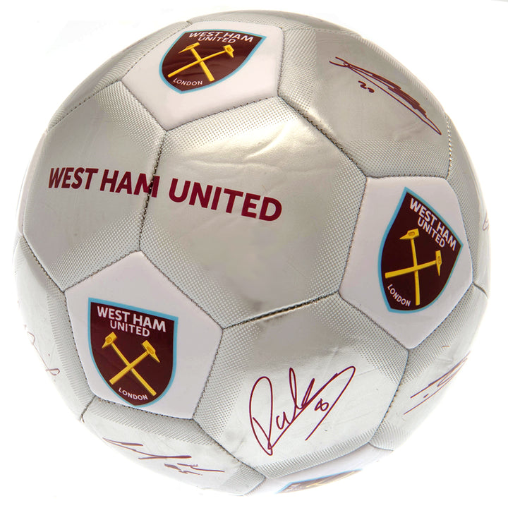 Official West Ham United Signature Silver Football