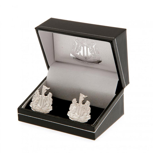 Newcastle United FC Silver Plated Formed Cufflinks, alternate view