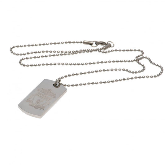 Liverpool FC Engraved Dog Tag & Chain CR, alternate view