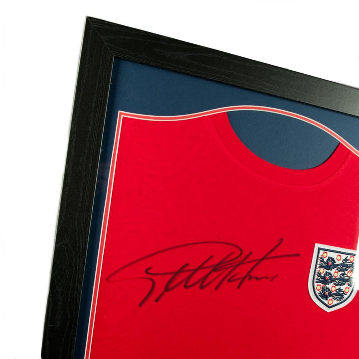 England 1996 Sir Geoff Hurst Signed Shirt (Framed)