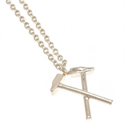 West Ham United FC Silver Plated Pendant & Chain, alternate view