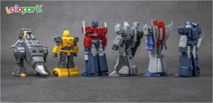 Yolopark Transformers AMK Mini G1 Model Kit Of 6 Set