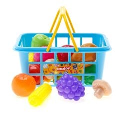 Casdon Fruit and Veg Basket Pretend Grocery Toy Set