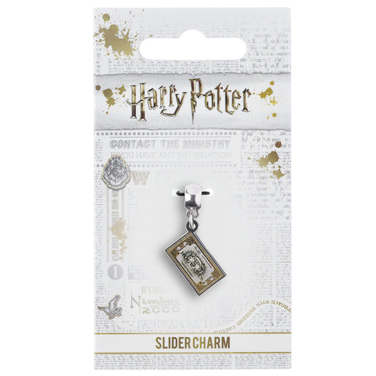 Harry Potter Silver Plated Ticket Charm, alternate view
