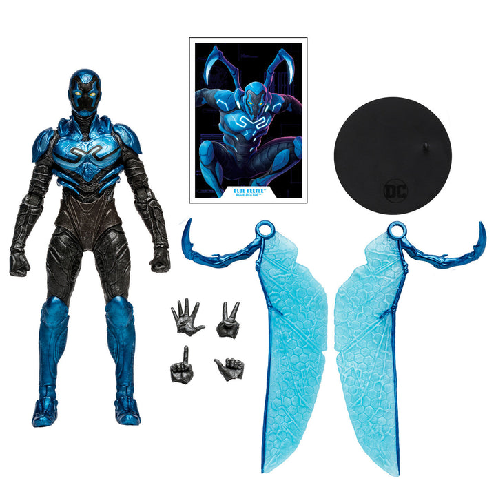McFarlane DC Blue Beetle Movie Blue Beetle Battle Mode 7" Action Figure