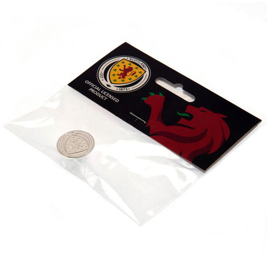 Scottish FA Silver Plated Crest Badge, alternate view