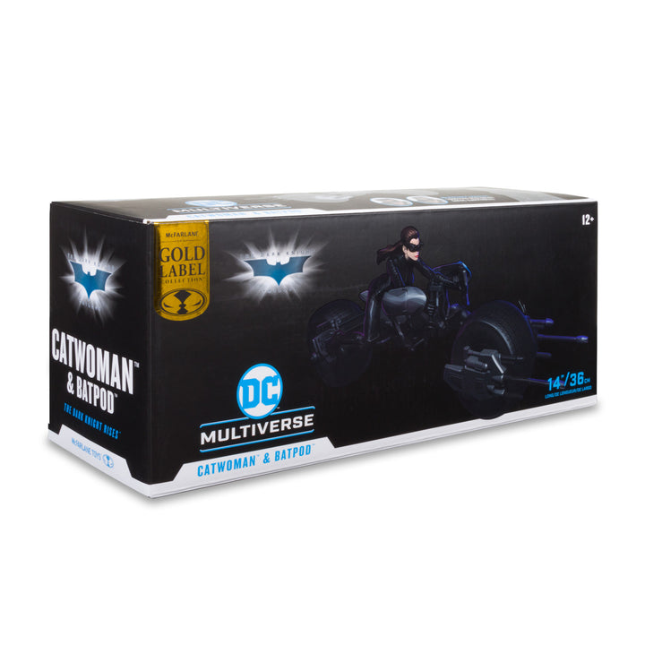 McFarlane The Dark Knight Rises Catwoman & Batpod Gold Label 7" Action Figure And Vehicle