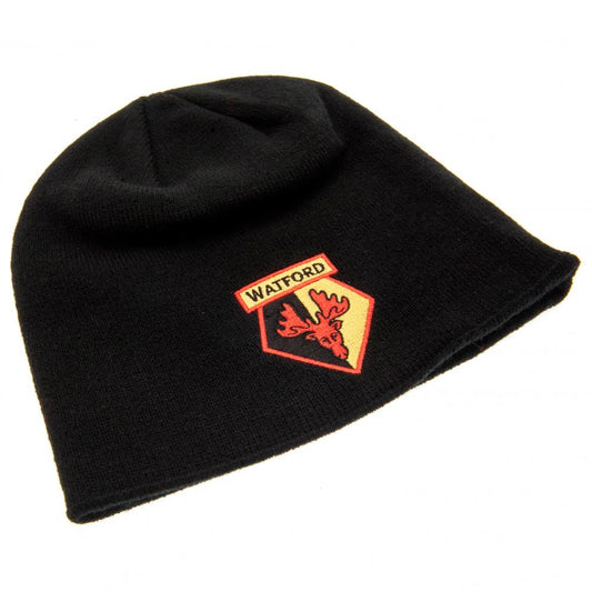 Watford FC Black Beanie, alternate view