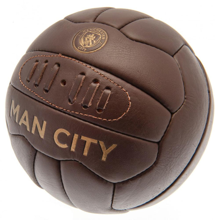 Official Manchester City Retro Heritage Football