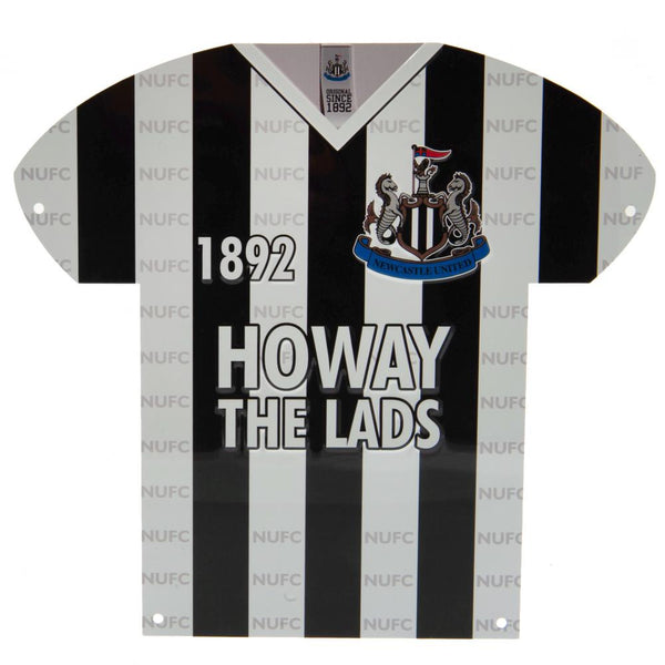 Newcastle United FC metal shirt sign