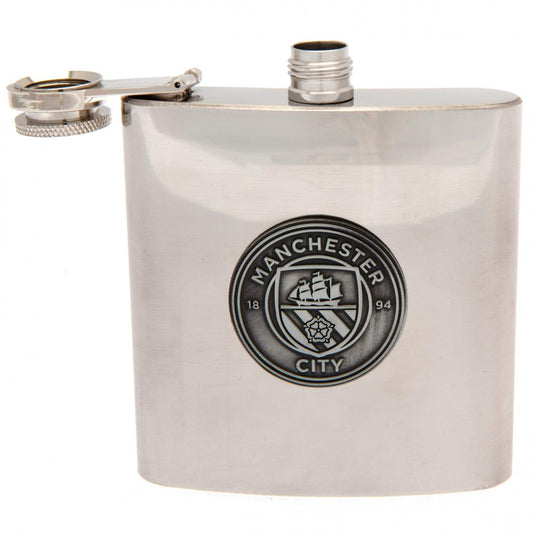 Manchester City FC Hip Flask, alternate view