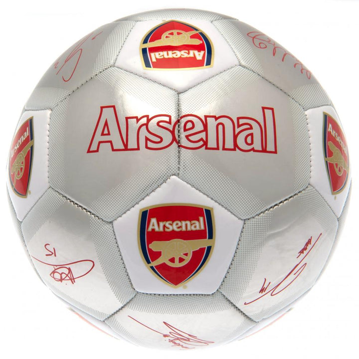Official Arsenal FC Signature Silver Football